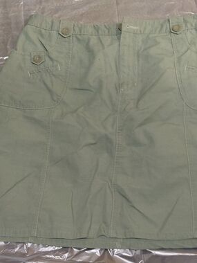 Cherokee Olive Green Utility Cargo Skirt
